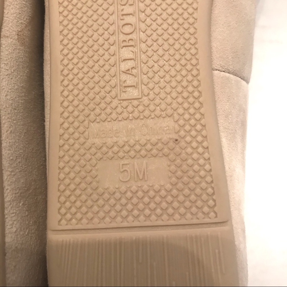 Talbots Cream Suede Shoes Size 5 - Picture 5 of 5